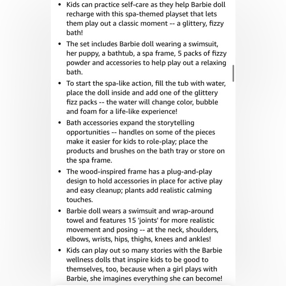 Barbie Fizzy Bath Doll & Playset NWT - Picture 6 of 9